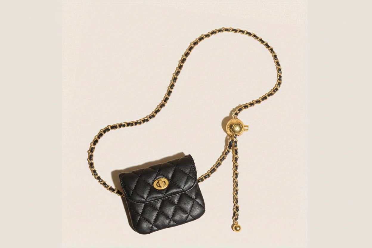 Dual Minimal Quilted Waist Bag