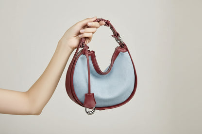 Elise Denim Shoulder Bag