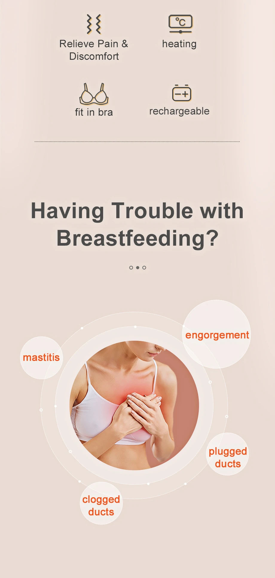 NurtureFlow™ Warming Lactation Massagers