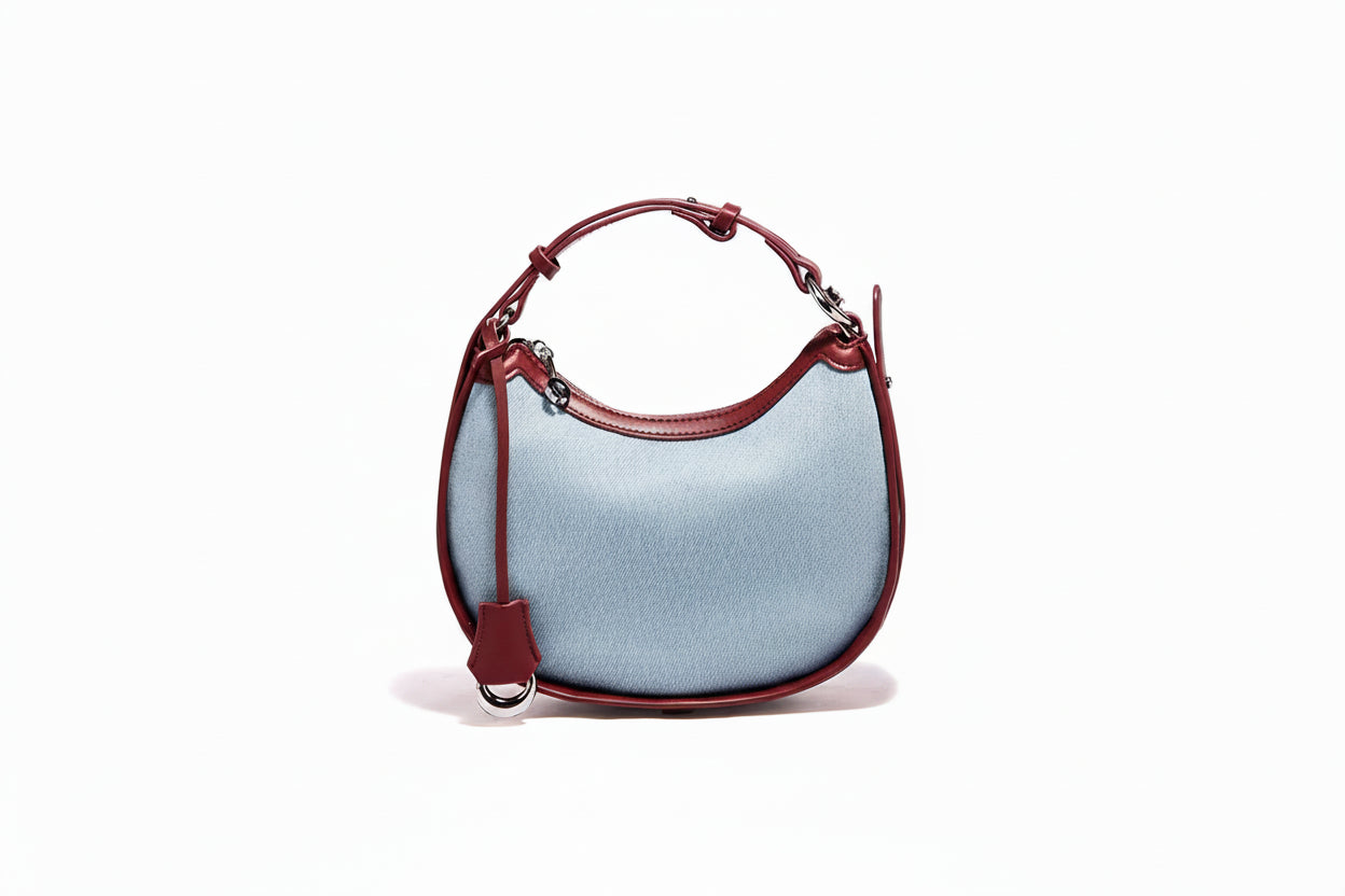 Elise Denim Shoulder Bag