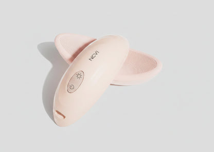 Pink skin care device with 'NCVI' branding on a white background