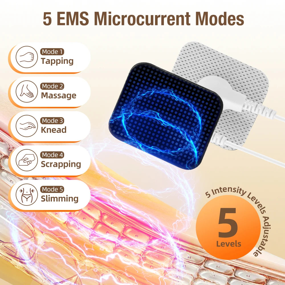 5-in-1 EMS Ultrasonic Face and Body Sculpting Device – Ultrasonic Therapy, LED Light & EMS Technology