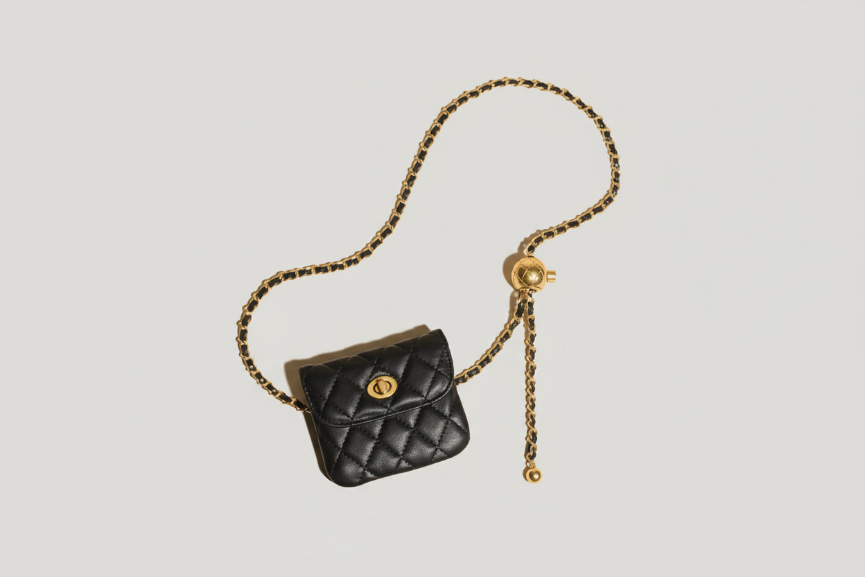 Dual Minimal Quilted Waist Bag