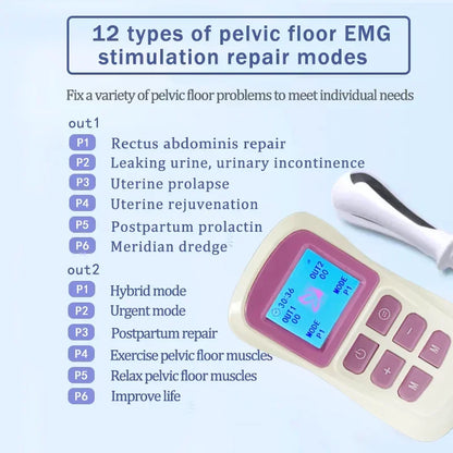 PelvicFloor Muscle Trainer – EMS Pelvic Wellness Technology with 12 Personalized Training Modes