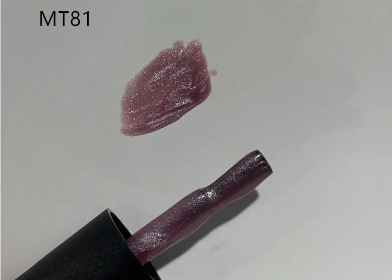 Lip gloss with a swatch on a white background, labeled MT81.