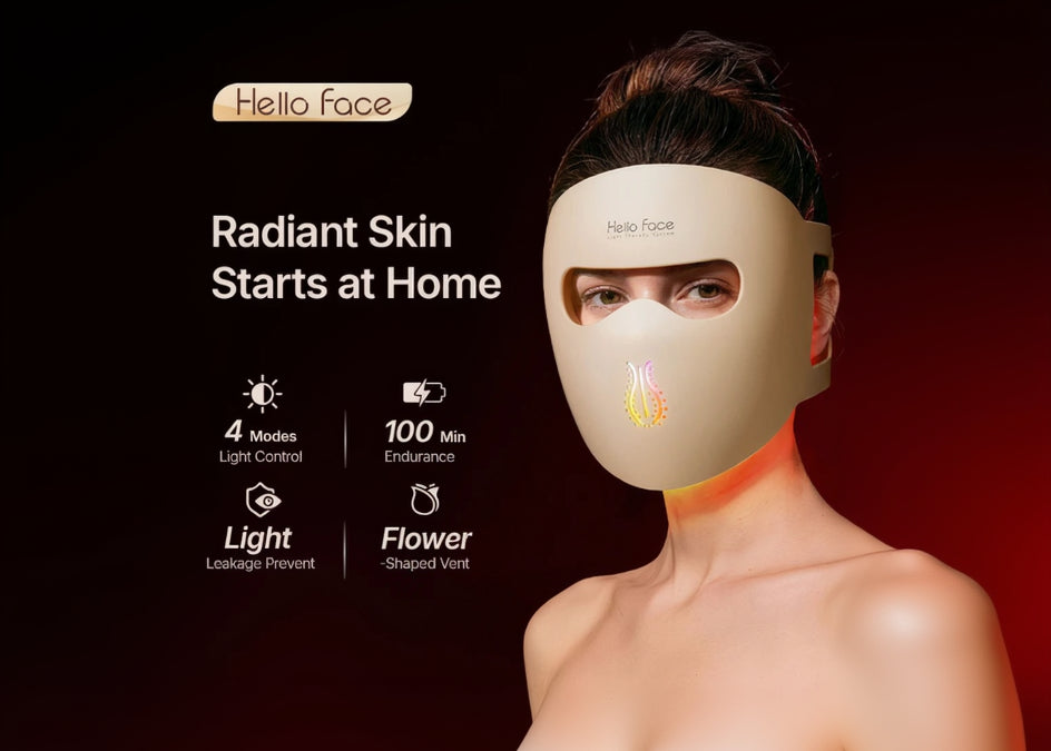 GlowTheory™ Rejuvenation System – Professional LED Face Mask & Wireless M9 Microneedling Pen Kit