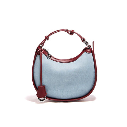 Elise Denim Shoulder Bag