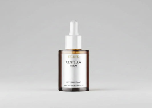 Three bottles of Centella Serum with '24h Fast Shipment' text on a white background