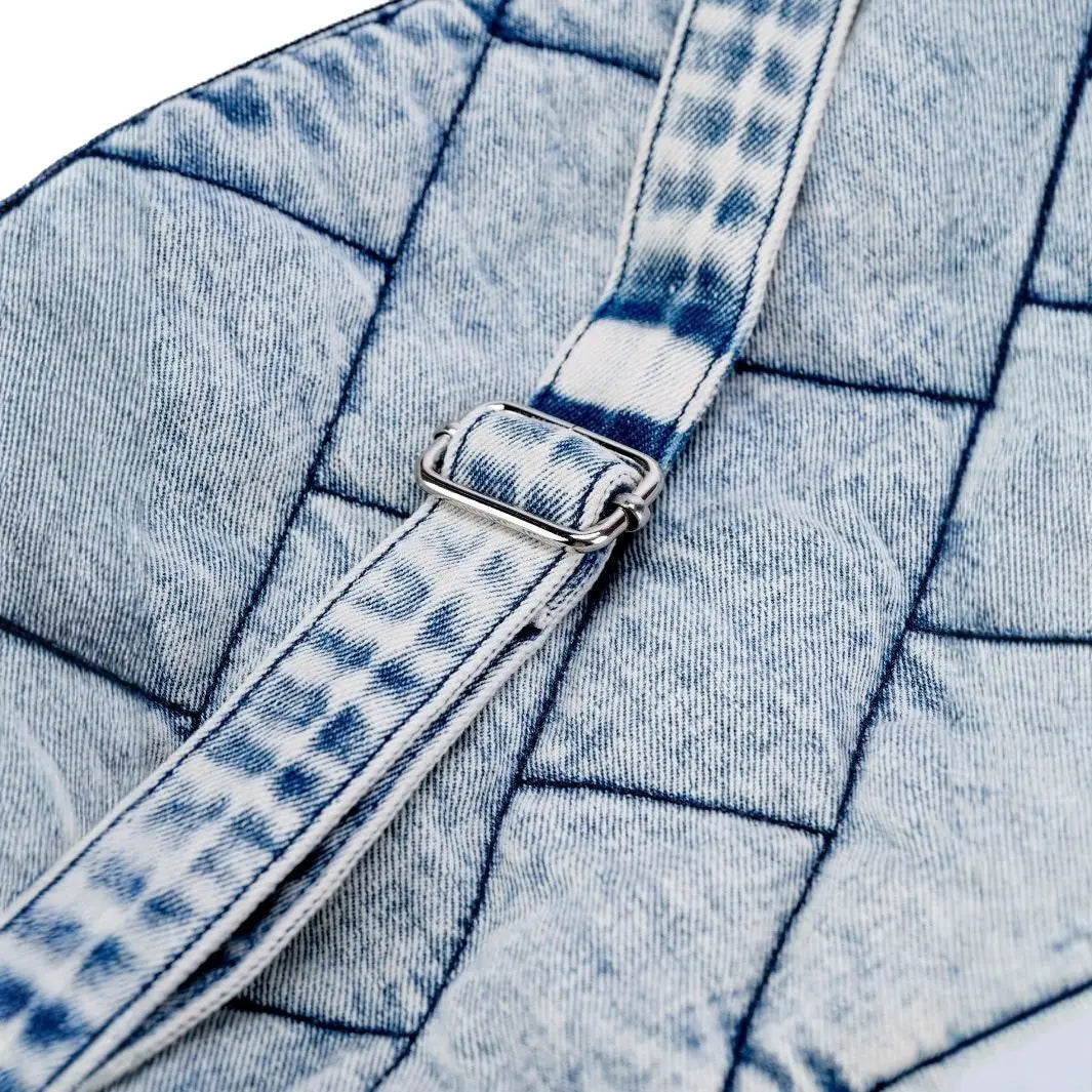 Zoe Padded Denim Shoulder Bag