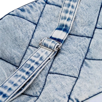 Zoe Padded Denim Shoulder Bag