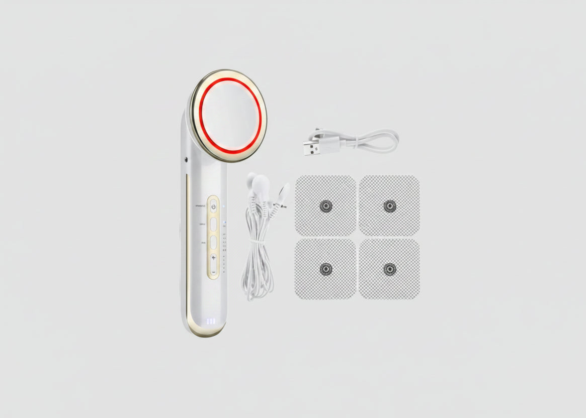 5-in-1 EMS Ultrasonic Face and Body Sculpting Device – Ultrasonic Therapy, LED Light & EMS Technology