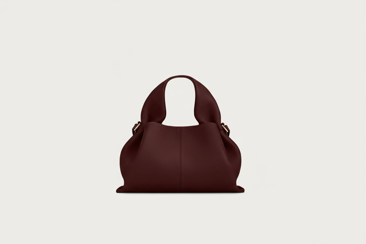 Amalie Leather Bucket Handbag