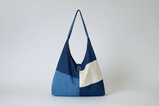 Céleste Patchwork Denim Hobo Bag