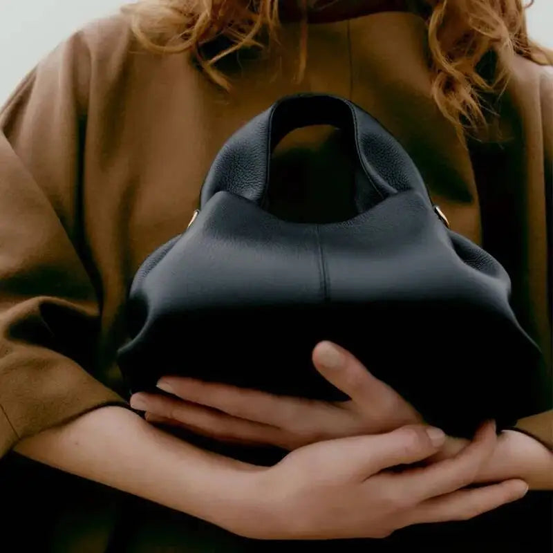 Amalie Leather Bucket Handbag